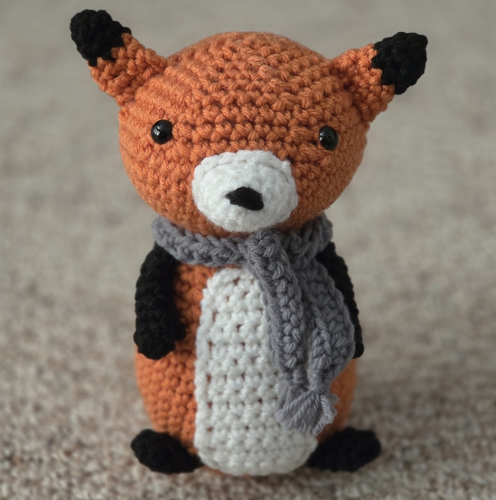 Handmade Crochet Felix The Winter Fox Plushie